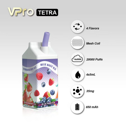Vpro Tetra - 20,000 Puffs