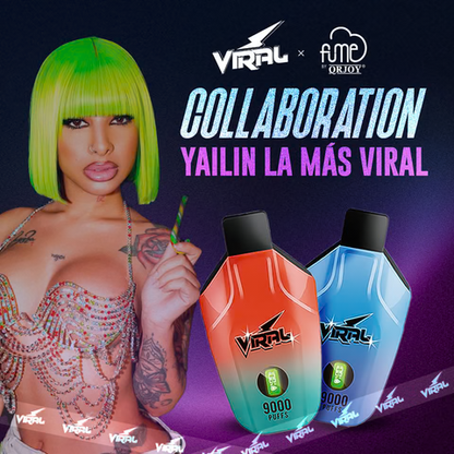 Viral x QRJOY - Yailin La Mas Viral - 9,000 Puffs