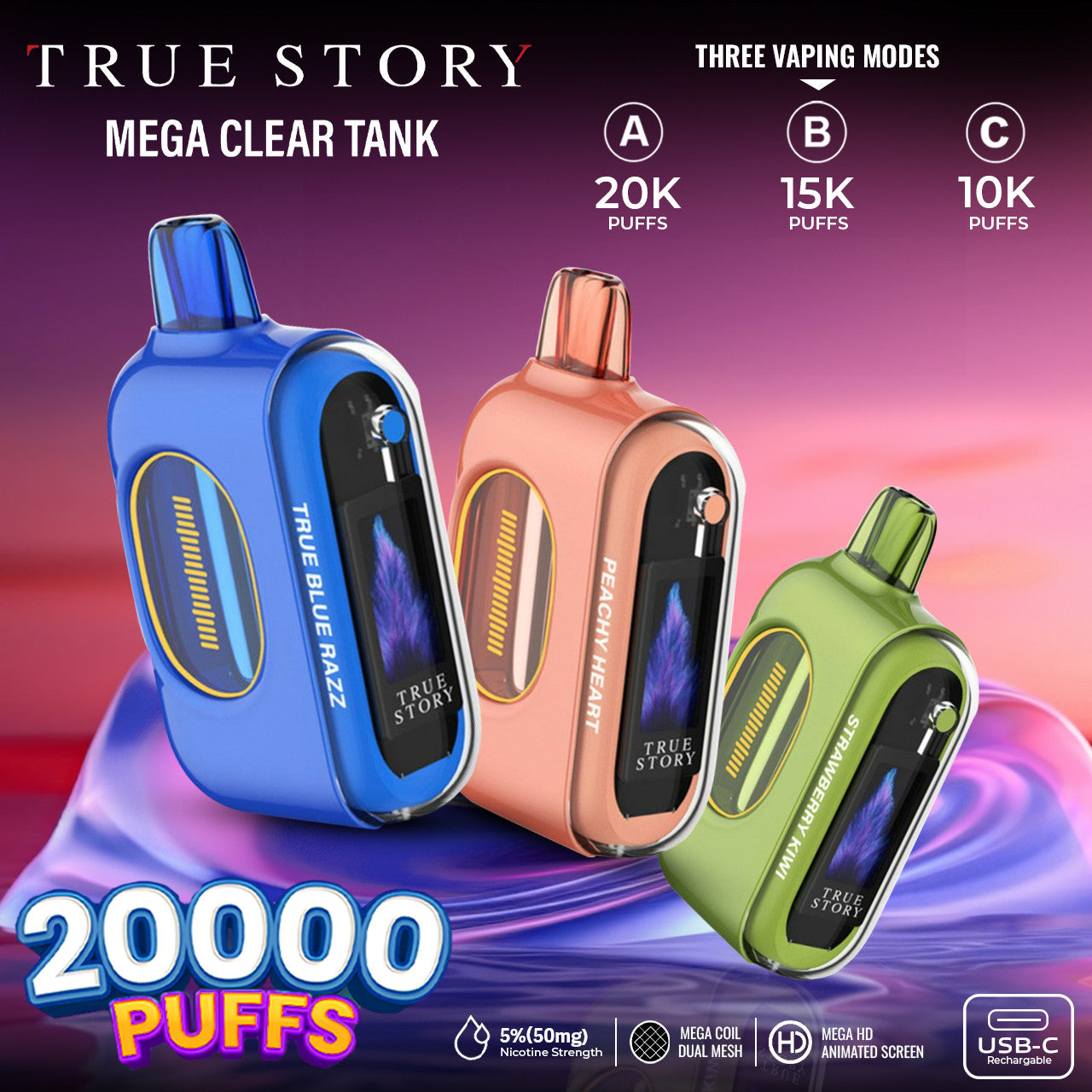 True Story 2 Level - 20,000 Puffs