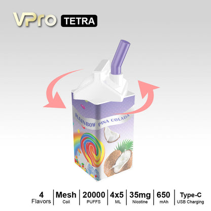 Vpro Tetra - 20,000 Puffs