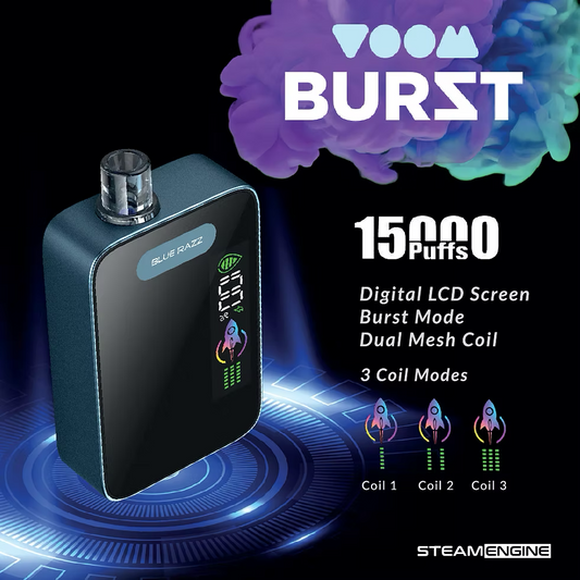 Voom Burst 3 en 1 - 15,000 Puffs